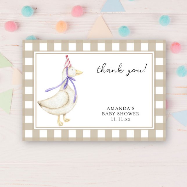 Süße alberne Gans-Baby-Party Danke schön (Von Creator hochgeladen)