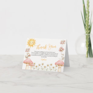 Süße alberne Gans-Baby-Shower-Dankeskarten Dankeskarte