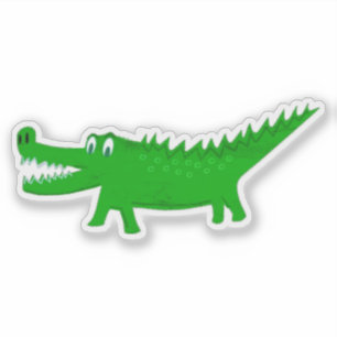 Süße Alligator-Zeichnung Aufkleber