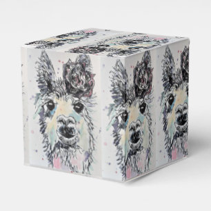 Süße Alpacca Lama Mädchen Geburtstagskuchen Gesche Geschenkschachtel