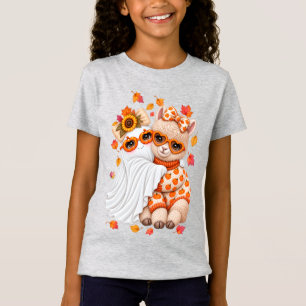 Süße Alpakageist Halloween Herbst Herbst T-Shirt