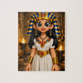 Süße altägyptische Cartoonfigur Puzzle