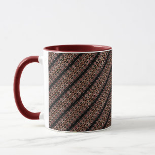 Süße alte ukrainische Streifenmuster Tasse