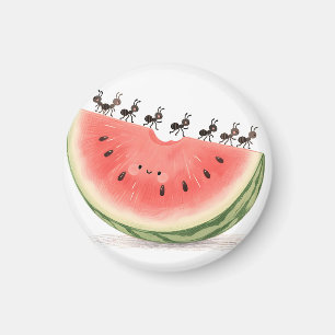 Süße Ameisen Wassermelonen-Scheibe Magnet