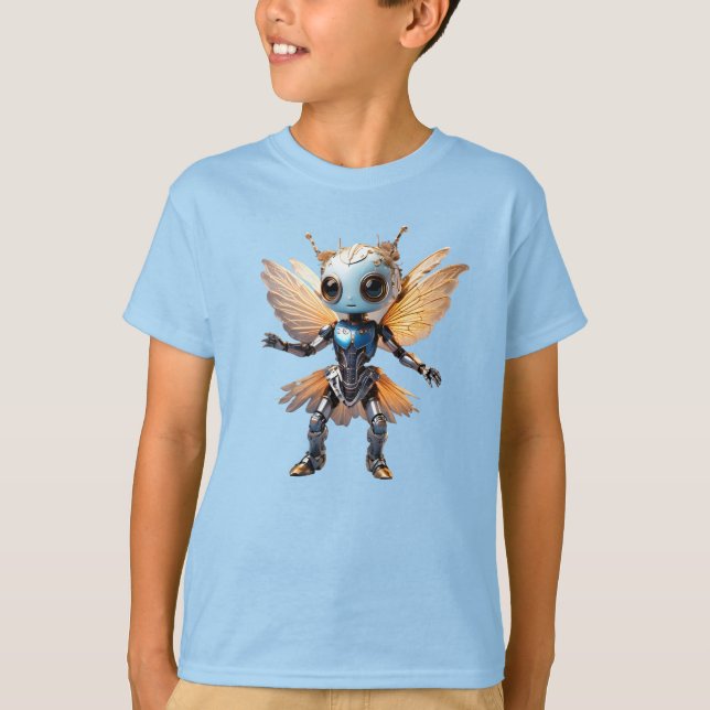 Süße Ameisenmädchen tanzender Roboter Pixie T-Shirt (Vorderseite)
