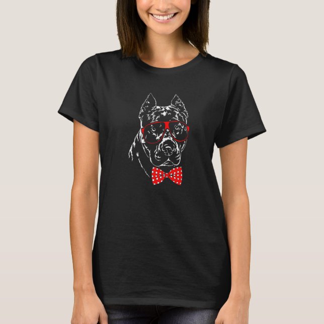 Süße American Pitbull Pit Bull Mutter Hund T-Shirt (Vorderseite)