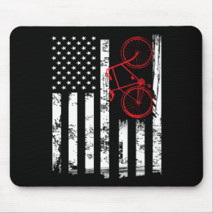 Süße amerikanische Flagge Mountainbike-Fahrrad-Ges Mousepad