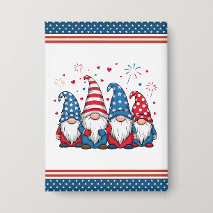Süße amerikanische Gnome Cartoon-68123 Button