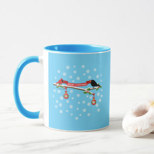 Süße Amsel und Kardinal auf einem Ast - FROHES WEI Tasse
