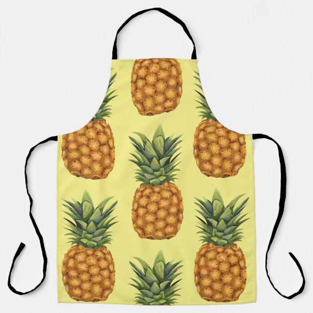 Süße Ananas abstraktes Illustrationsmuster Schürze (Vorderseite)