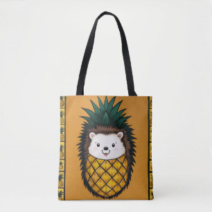 Süße Ananas-Igel-Tasche Lustige Tier-Illustration
