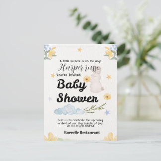 Süße Anfänge - Baby Shower Kollektion Einladungspostkarte
