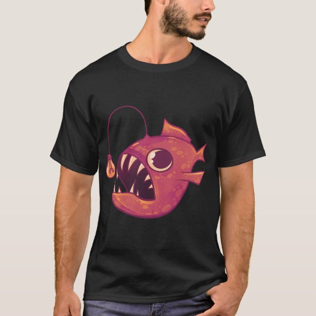 Süße Anglerfische (Rot) T-Shirt (Vorderseite)