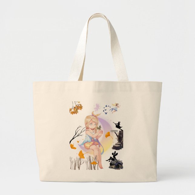 Süße Anime-Fee Prinzessin Tragetasche (Vorne)