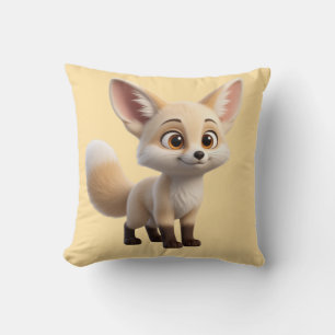 Süße Anime-Fennec-Fuchs-Chibi-Kissen — Kawaii-Wüst Kissen