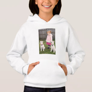 Süße Anime-Girl-&-Hunde-Hoodie für Mädchen Hoodie