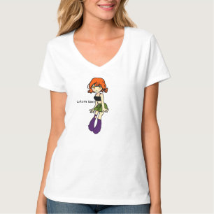 süße Anime-Mädchen-Charakter-Illustration T-Shirt