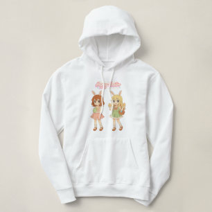 Süße Anime-Osterhasen-Mädchen Hoodie