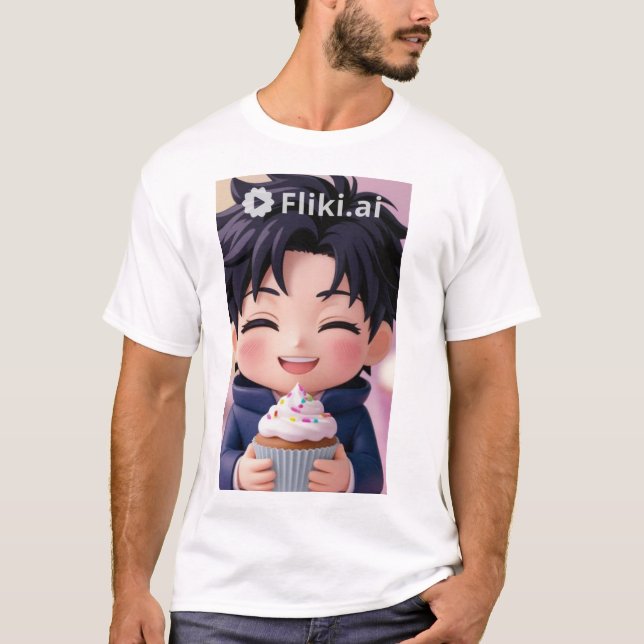 Süße Anime Tisart T-Shirt (Vorderseite)