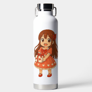 Süße Anime Valentinstag Trinkflasche