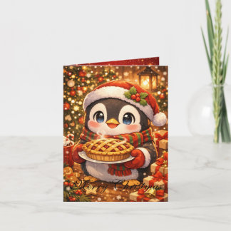 Süße Anime-Weihnachtskarte Karte