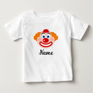 Süße animierte Zirkusclown-Zeichnung individuell Baby T-shirt