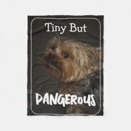 Süße anpassbare personalisierte Terrier-Hundemutte Fleecedecke