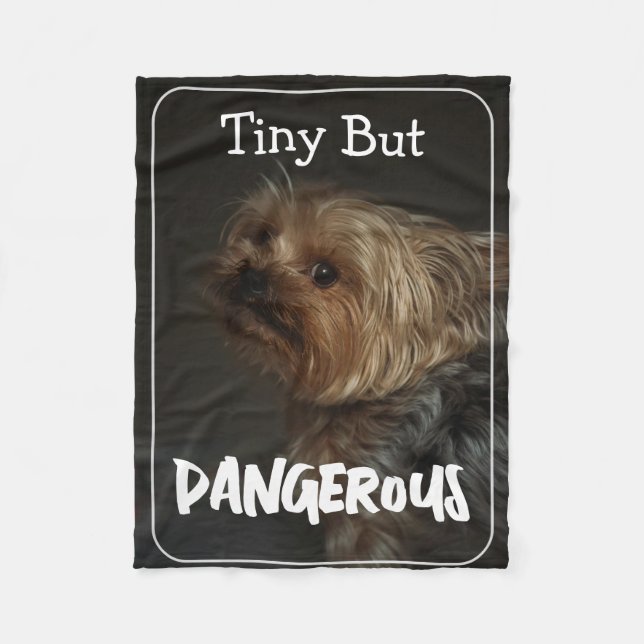 Süße anpassbare personalisierte Terrier-Hundemutte Fleecedecke (Vorderseite)