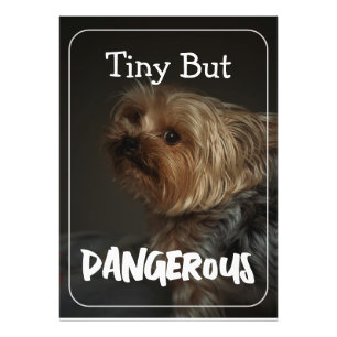 Süße anpassbare personalisierte Terrier-Hundemutte Fotodruck