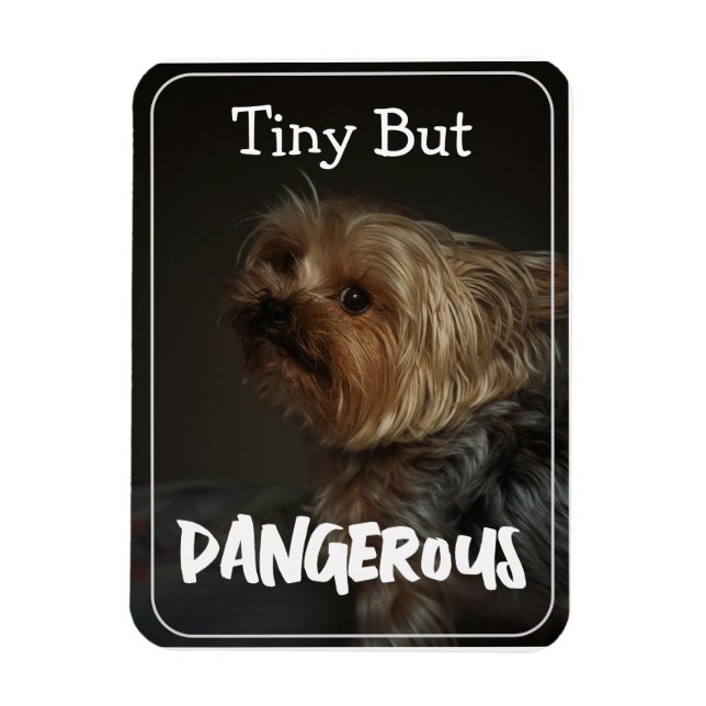 Süße anpassbare personalisierte Terrier-Hundemutte Magnet (Vertikal)