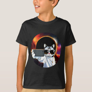 Süße Ansicht Amerikanische Totalität Selfie Katze T-Shirt
