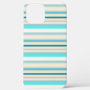 Süße aqua weiße Streifen Case-Mate iPhone Hülle