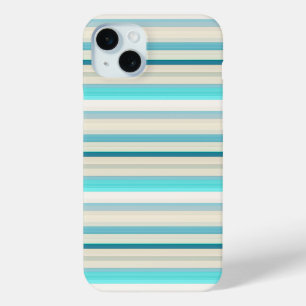Süße aqua weiße Streifen Case-Mate iPhone Hülle