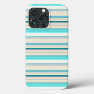 Süße aqua weiße Streifen Case-Mate iPhone Hülle