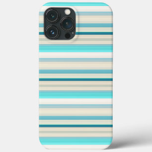 Süße aqua weiße Streifen Case-Mate iPhone Hülle