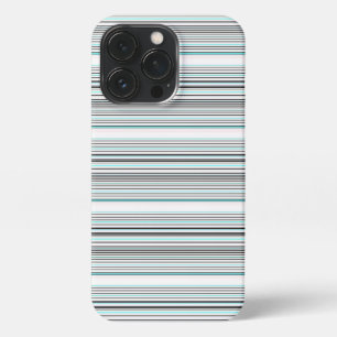 Süße aquagraue Streifen iPhone 13 Pro Hülle