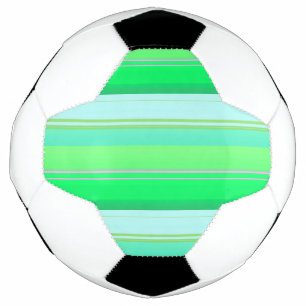 Süße aquagrüne Streifen Fußball