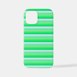 Süße aquagrüne Streifen iPhone 12 Mini Hülle