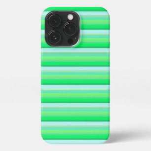 Süße aquagrüne Streifen iPhone 13 Pro Hülle