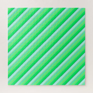 Süße aquagrüne Streifen Puzzle