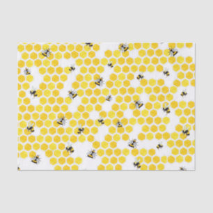 Süße Aquarell-Honigbienen  Seidenpapier