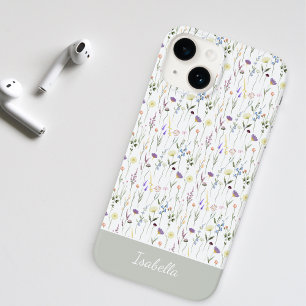 Süße Aquarell hübsche Wildblume personalisiert Case-Mate iPhone 14 Hülle
