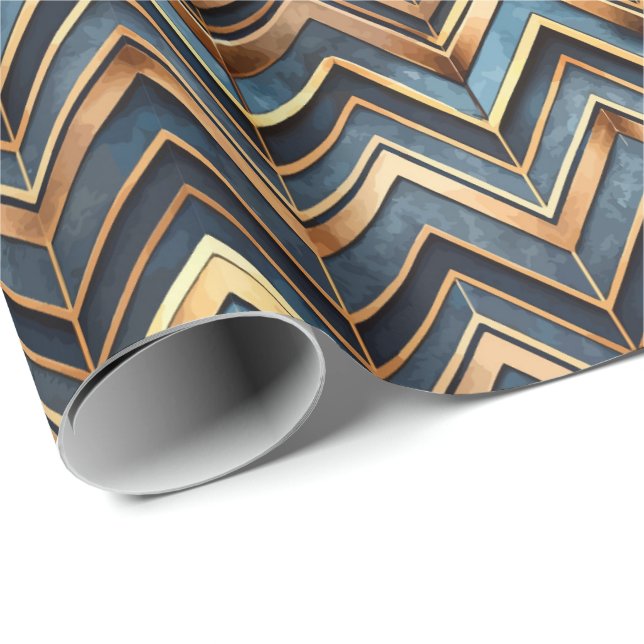 Süße Art Deco-Fliesenmuster-Wrap-Papier Geschenkpapier (Rolleneckpunkt)