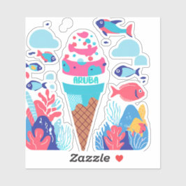 Süße Aruba und Riff Aufkleber