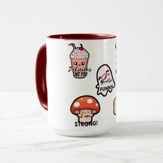 Süße Ästhetik Kawaii Aufkleber Stil Tasse