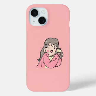 Süße Ästhetik Mädchen Illustration Rosa Case-Mate iPhone Hülle