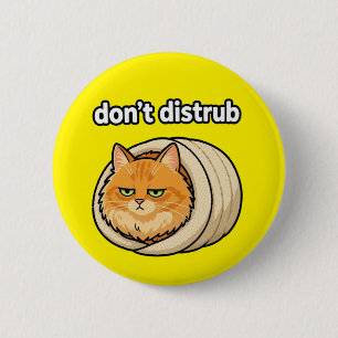 Süße Ästhetik Orange Katze Nicht stören-Taste Button