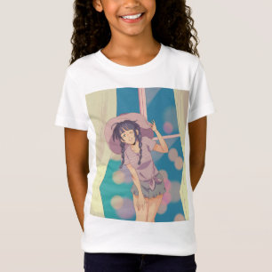 Süße ästhetische Anime-Girl - Soft-Pastell-Manga-G T-Shirt