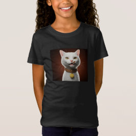 Süße ästhetische Katzenillustration T-Shirt