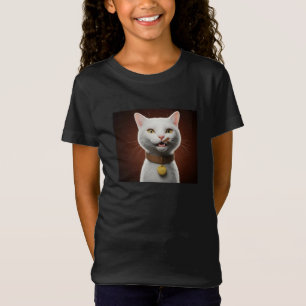 Süße ästhetische Katzenillustration T-Shirt